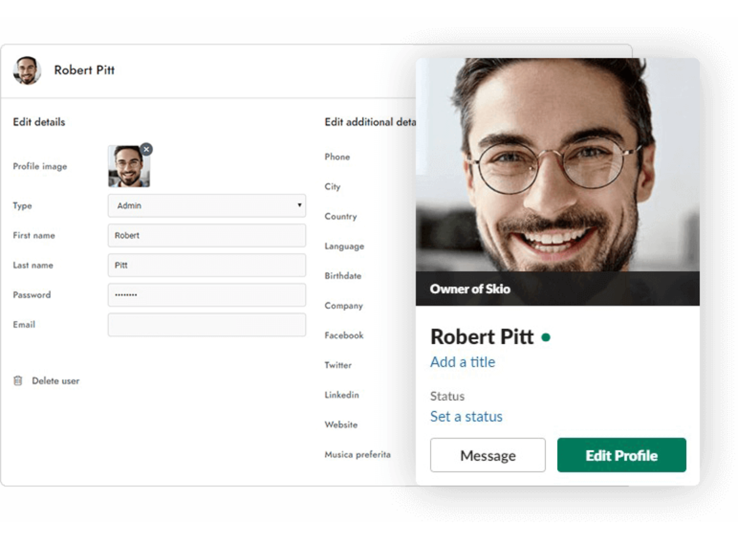 Slack profile